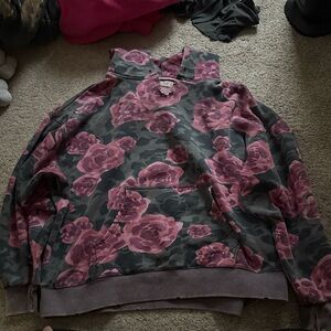 We The Free Pink and Green Hoodie